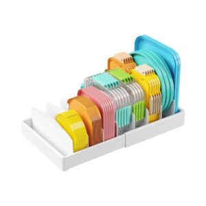 Expandable Lids Holder with Adjustable Dividers