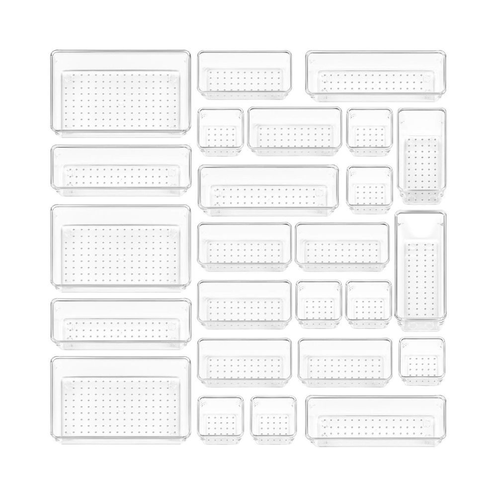 Acrylic Kitchen Drawer Organizer Set