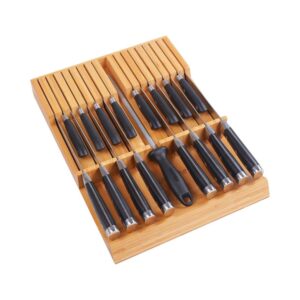 Bamboo Knife Drawer Organizer