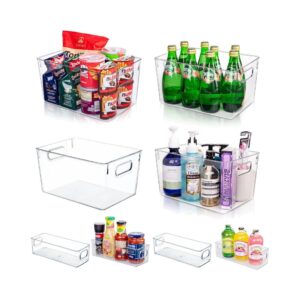 Clear Pantry Storage Bin Set