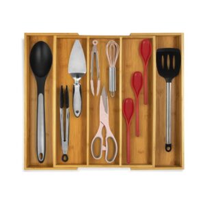 Expandable Bamboo Cutlery Tray