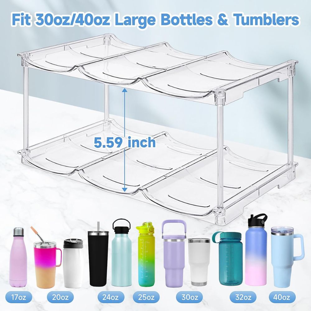 Stackable Drinkware Organizer System - Image 4