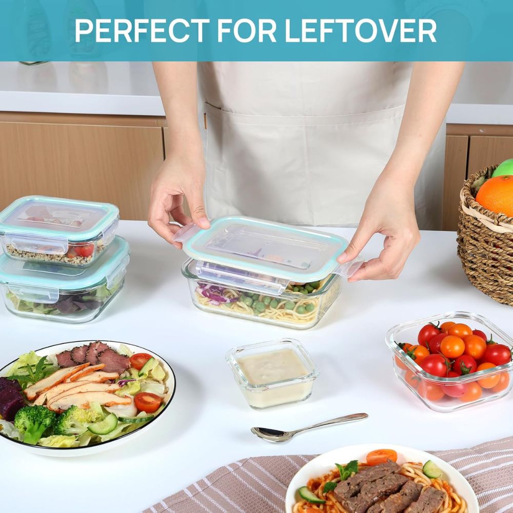 Snap-Lock Glass Meal Prep Set - Image 3