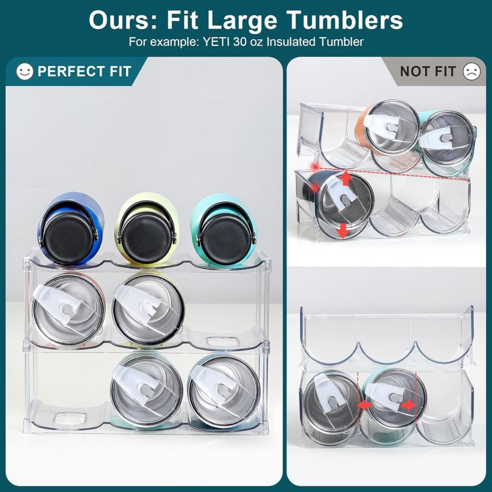 Stackable Water Bottle Organizer Rack - Image 4