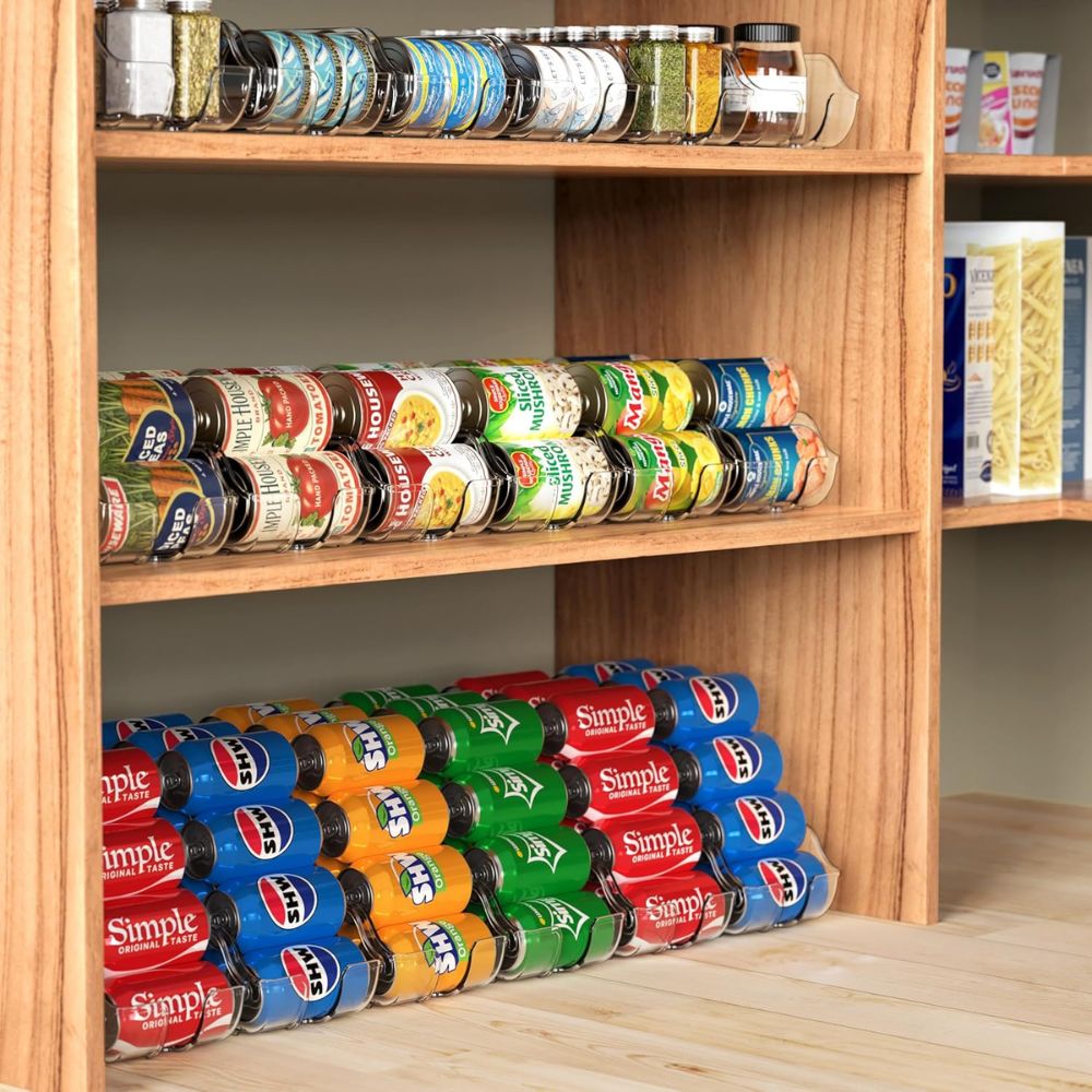 Clear Stackable Soda Can Organizers - Image 2