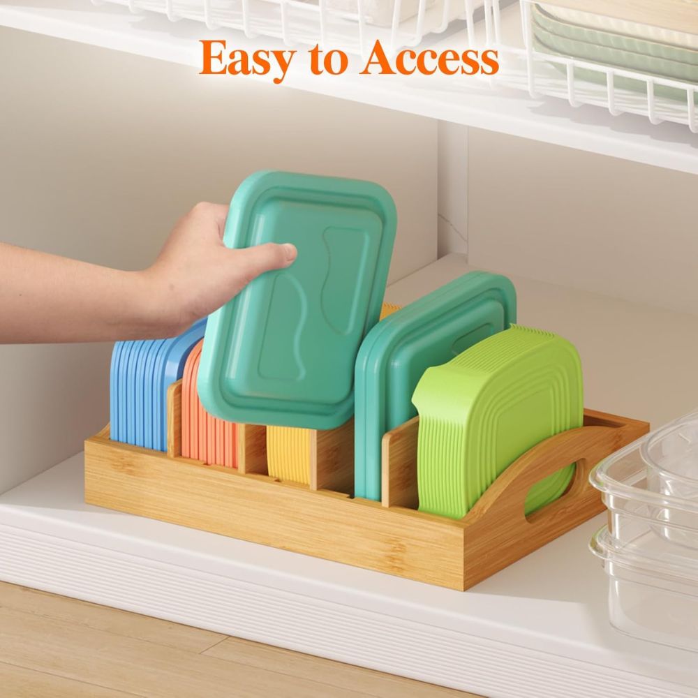 Food Storage Container Lid Holder - Image 3