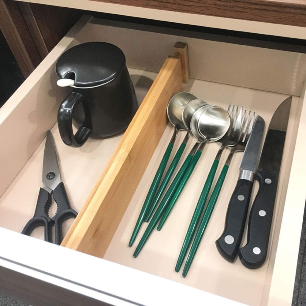 Expandable Bamboo Drawer Dividers - Image 2