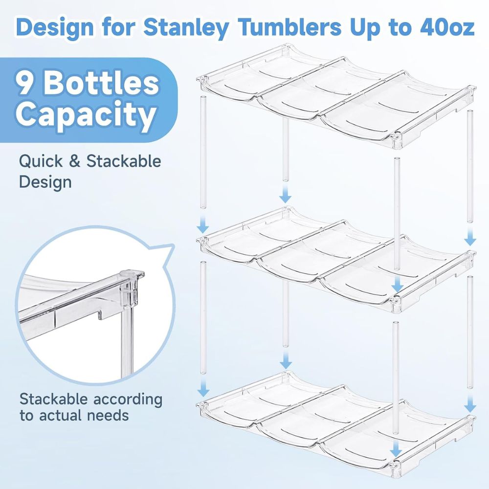 Stackable Drinkware Organizer System - Image 3