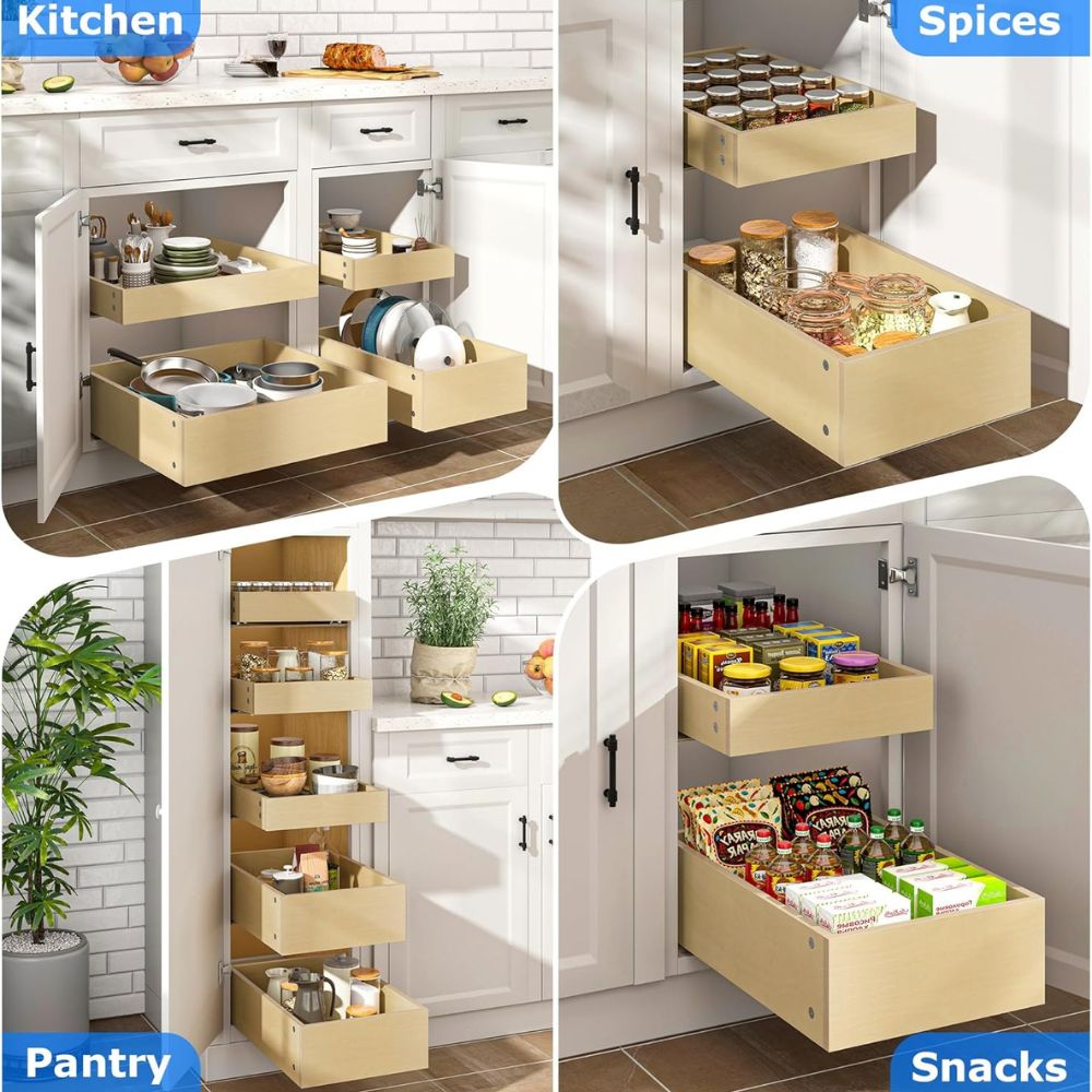 Sliding Cabinet Storage Organizer - Image 3