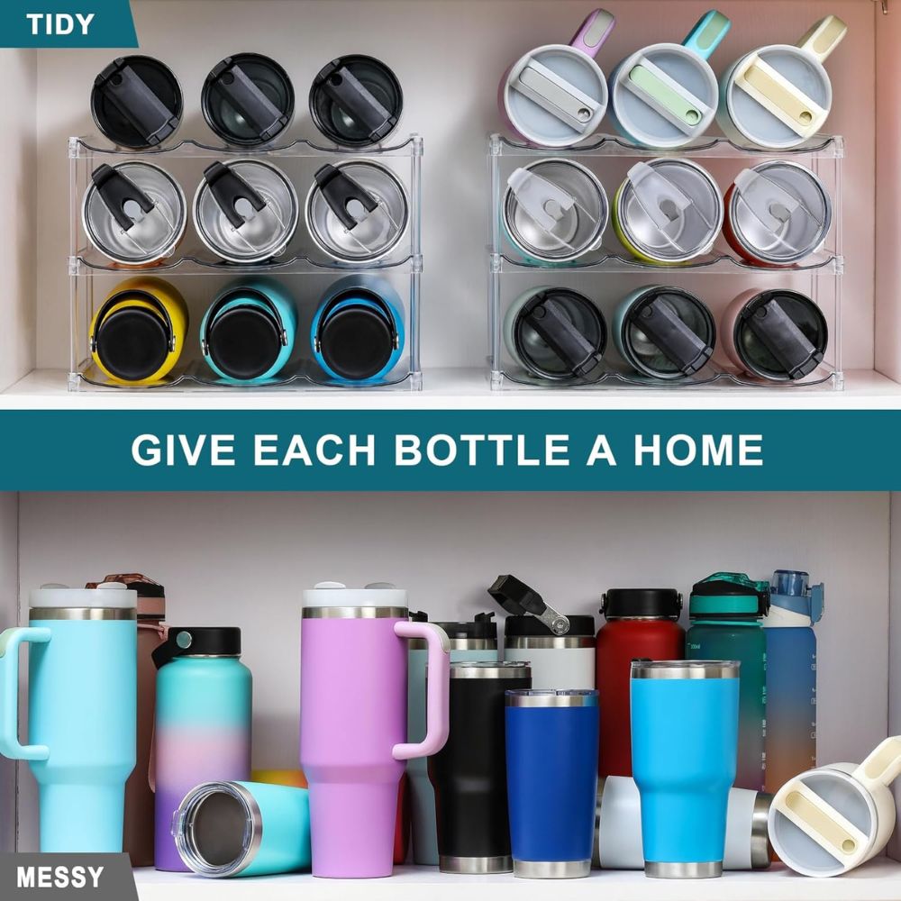 Stackable Water Bottle Organizer Rack - Image 3