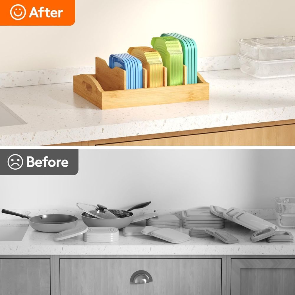 Food Storage Container Lid Holder - Image 2