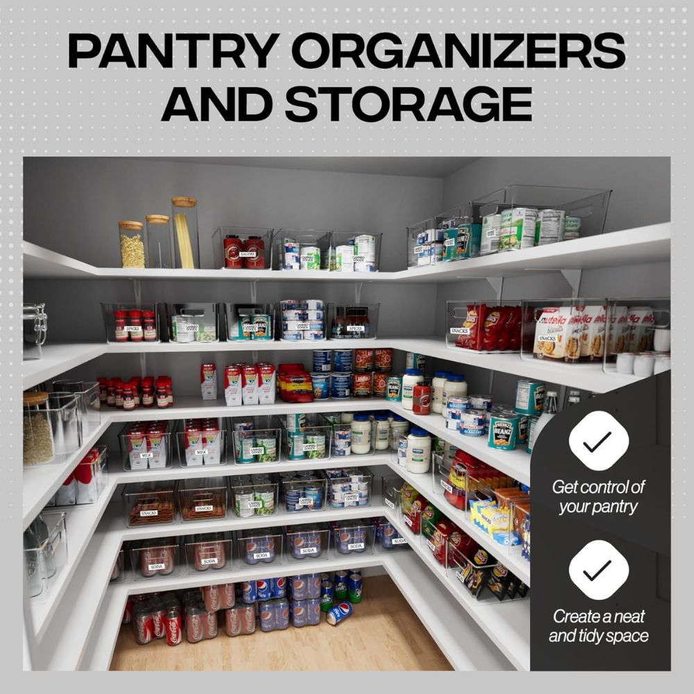 Stackable Clear Storage Bins - Image 2