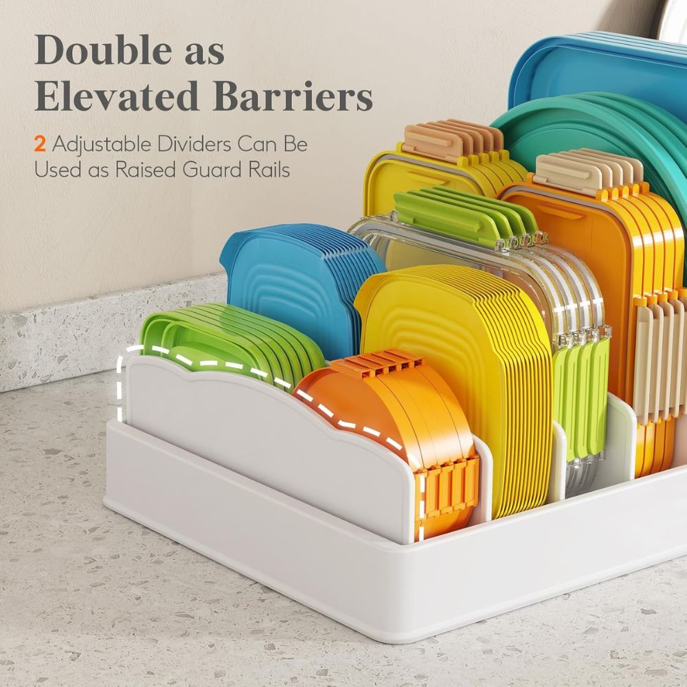 Expandable Lids Holder with Adjustable Dividers - Image 2