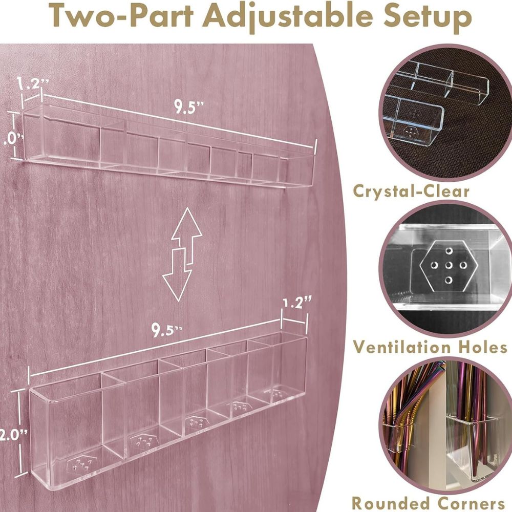 Kitchen Storage Straw Organizer Set - Image 4