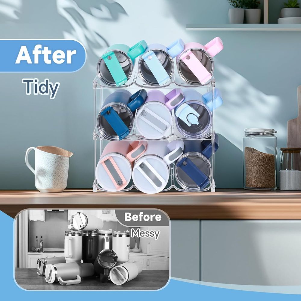 Stackable Drinkware Organizer System - Image 2