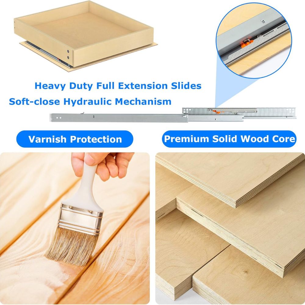 Sliding Cabinet Storage Organizer - Image 2