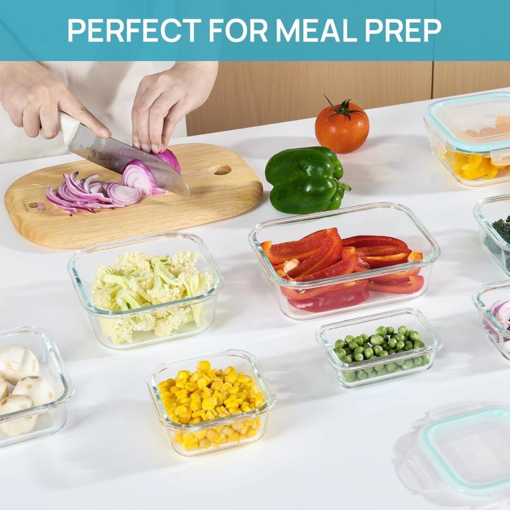Snap-Lock Glass Meal Prep Set - Image 4
