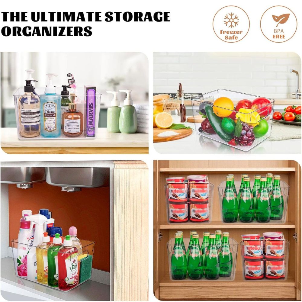 Clear Pantry Storage Bin Set - Image 4