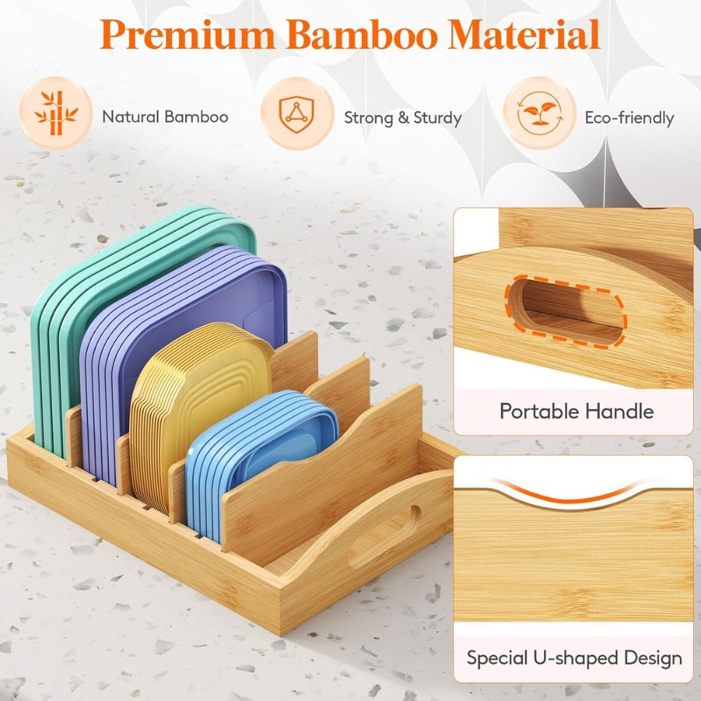 Food Storage Container Lid Holder - Image 4